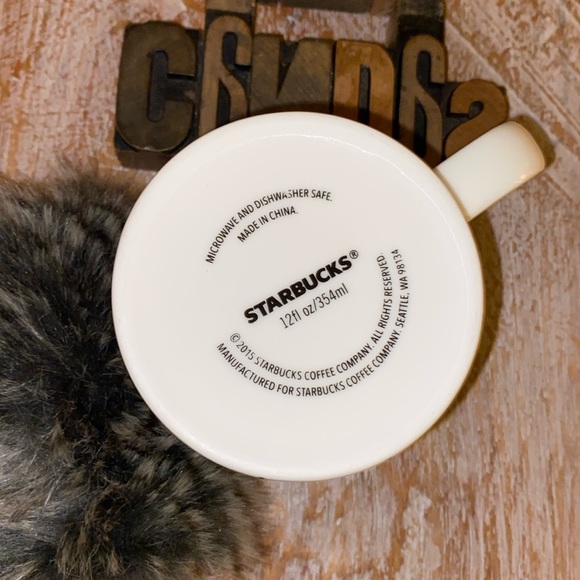 🆕🎄☕️🧜‍♀️STARBUCKS 12 oz. 2015 Christmas Tree🎄 Ceramic Coffee Mug - Picture 6 of 8